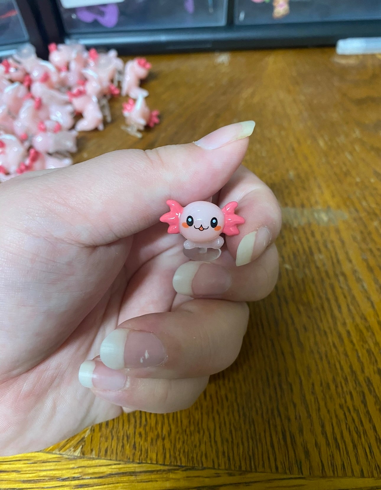 3D Axolotl Shoe Charm