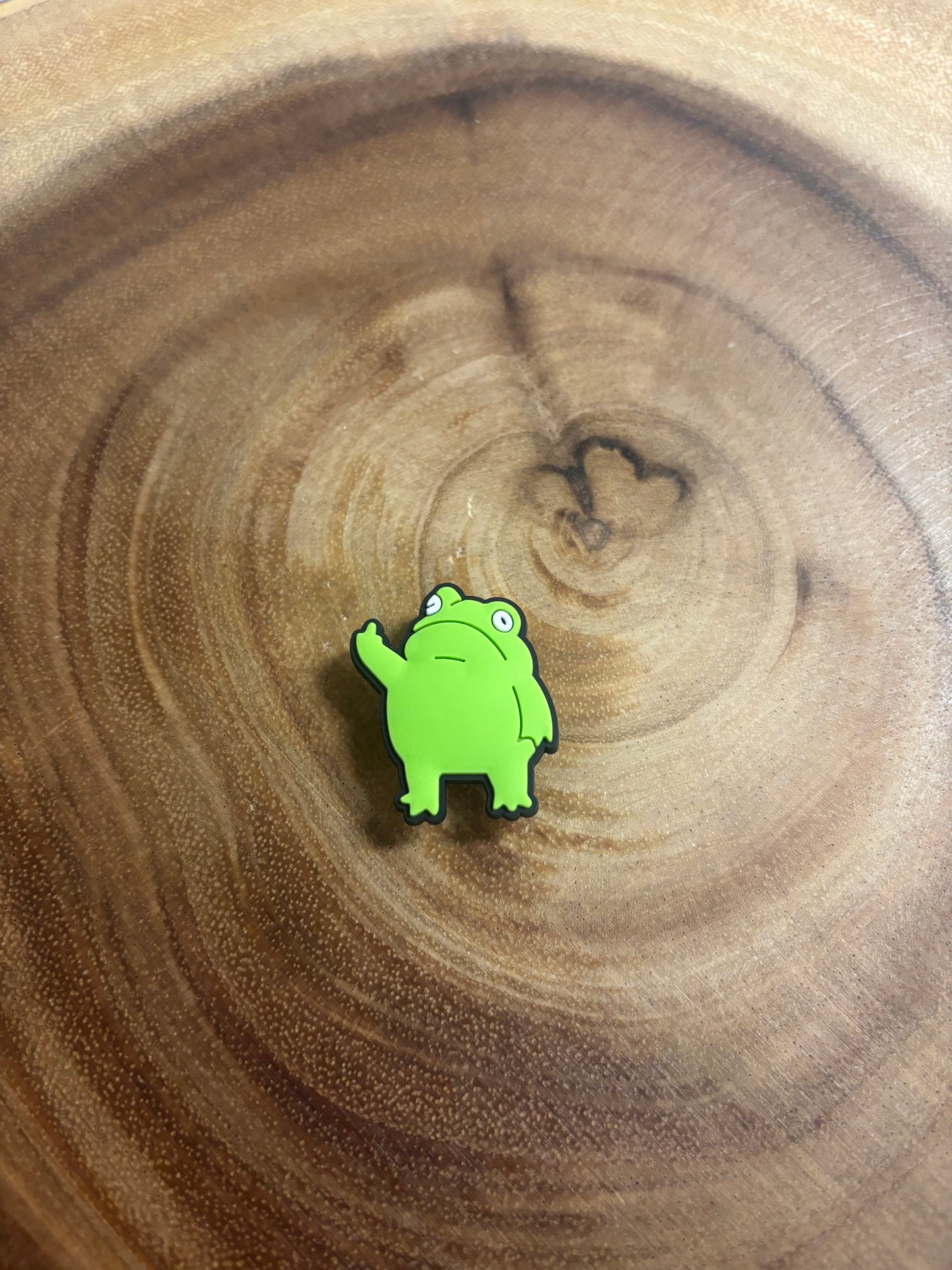 Funny Frog Shoe Charm