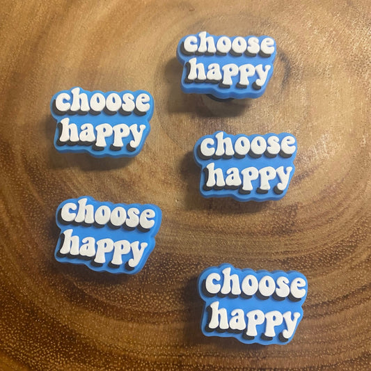 Choose Happy Shoe Charm