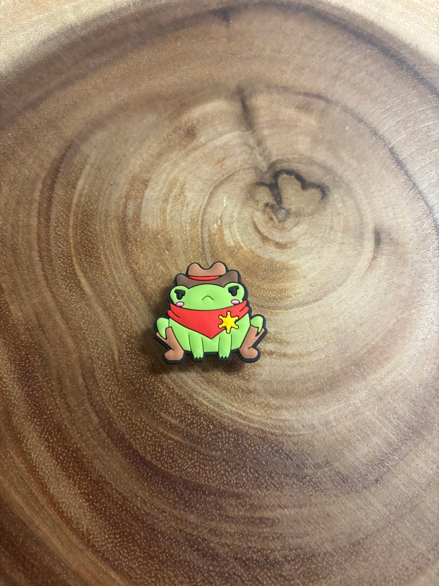 Funny Frog Shoe Charm