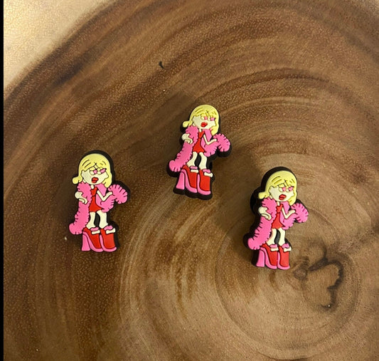 Blonde Lizzie Girl Shoe Charm