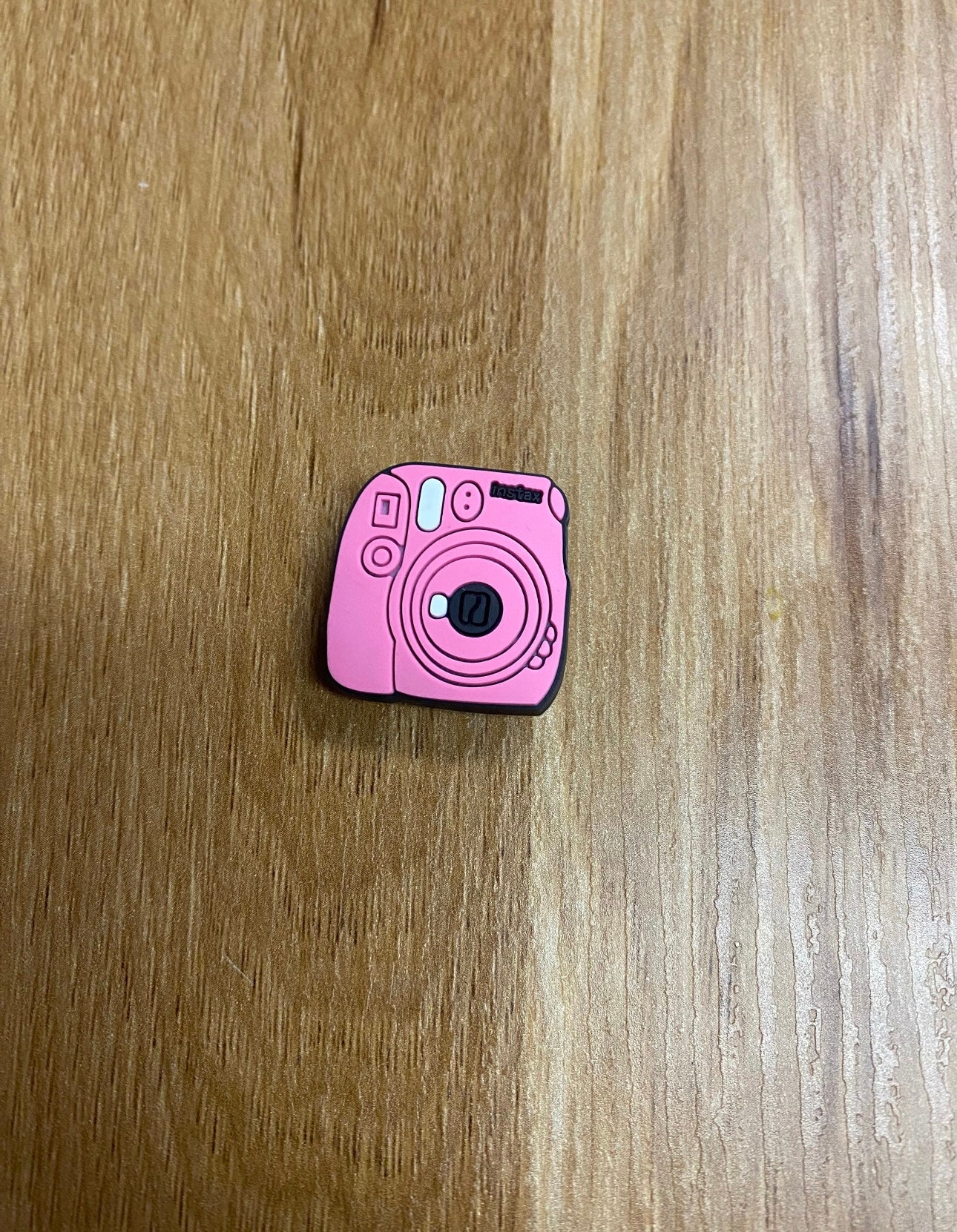 Pink Camera Shoe Charm