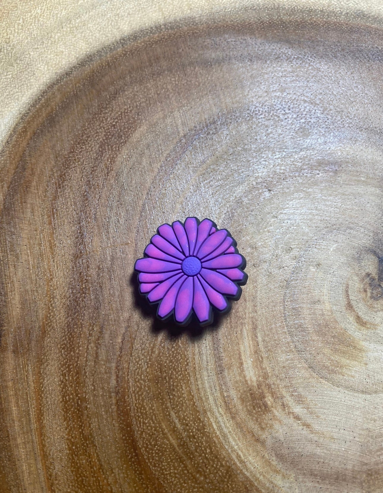 Purple Flower Shoe Charm