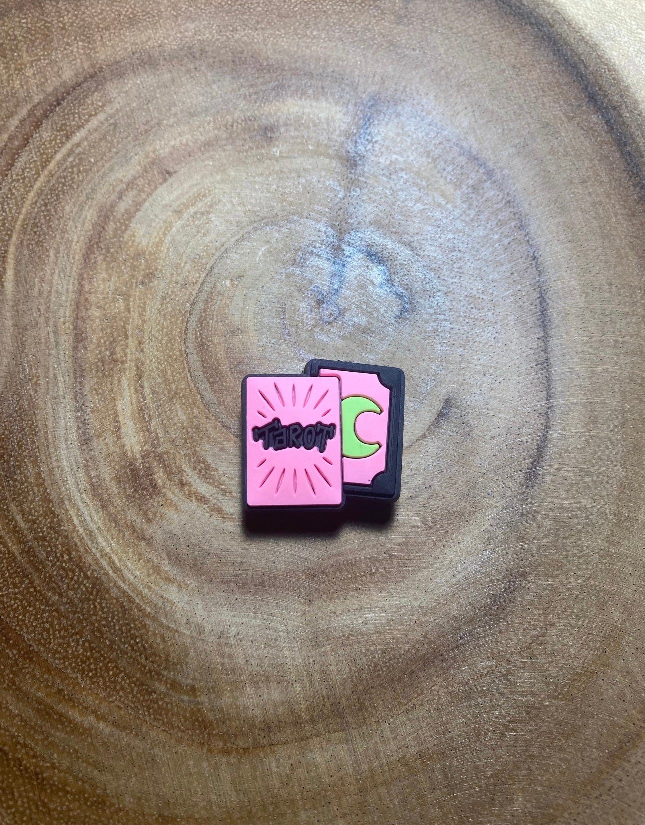 Pink Tarot Card Shoe Charm