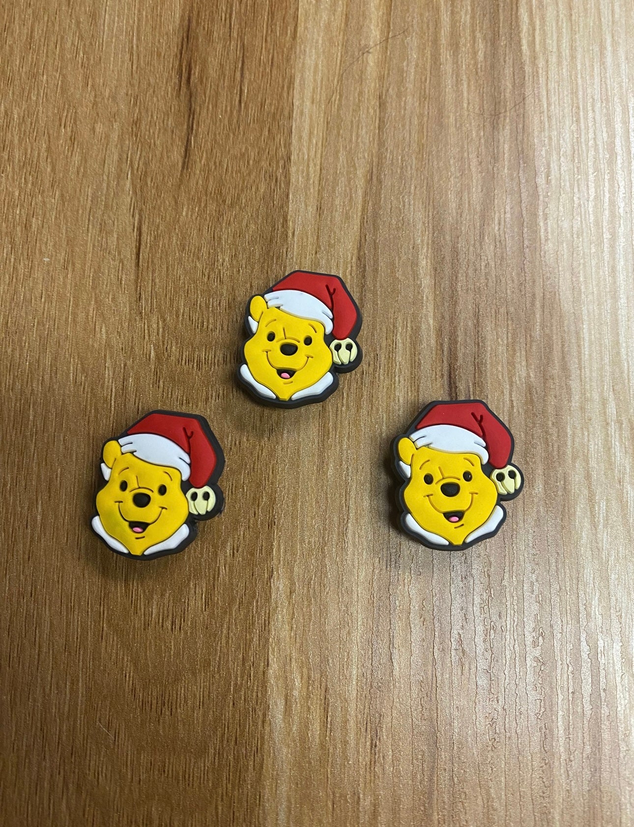 Christmas Pooh Bear Shoe Charm