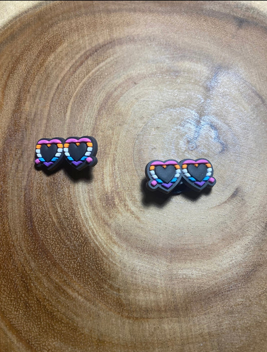 Rainbow Sunglasses Shoe Charm