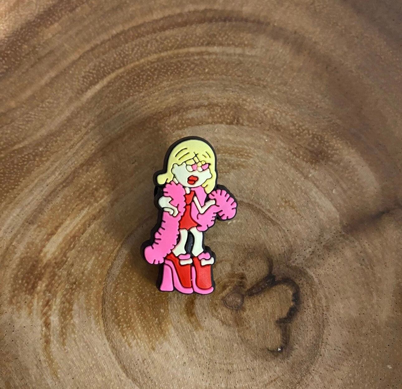 Blonde Lizzie Girl Shoe Charm