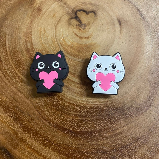 Cats With A Heart Shoe Charm