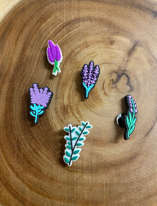 Lavender Shoe Charms