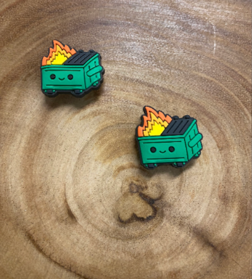 Cute Dumpster Shoe Charm