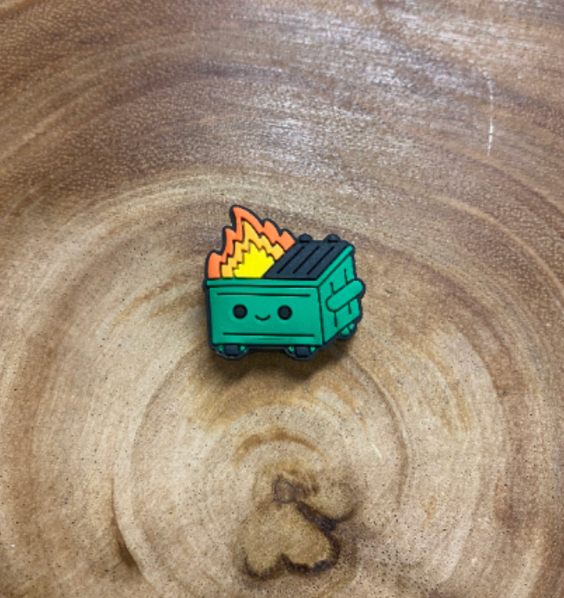 Cute Dumpster Shoe Charm